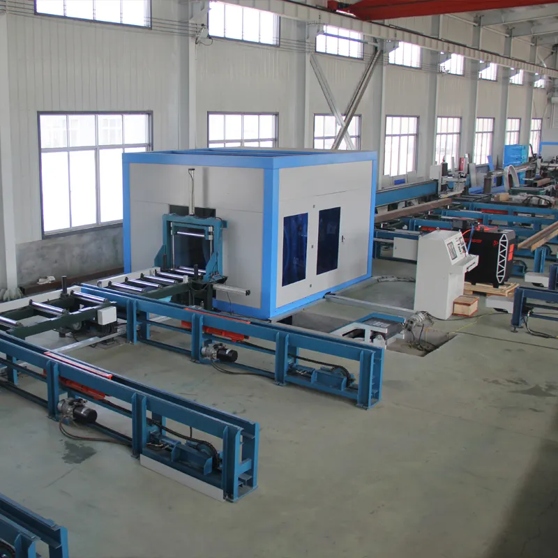 China best CNC steel beam coping cutting machine with end cut and double end beveling