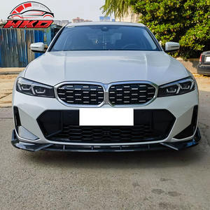 Lèvre de pare-chocs avant pour BMW G20 Série 3 M Sport M340i 2023-2026 Spoiler IKON Impression fibre de carbone - Accessoires automobiles PP - Product Image 2