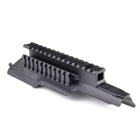 Adaptor Penyangga Senter Teleskop Aluminium Alloy 6061 T6 Hitam Doff dengan Rel 21mm untuk Dudukan Monopod - Ringan untuk Penggunaan Luar Ruangan