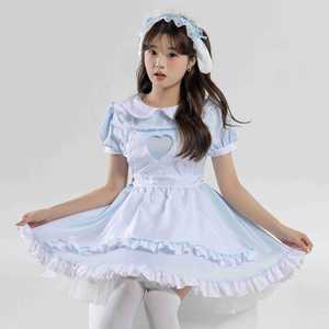 Vestido de sirvienta de conejo Yi Xiaoyi con diseño de corazón hueco para mujer, disfraz de cosplay de anime - Product Image 4
