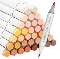 Marqueurs à alcool 168 couleurs, ensemble de marqueurs à alcool, marqueurs à double pointe pinceau et fin pour le dessin et l'animation pour adultes