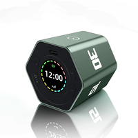 Pomodoro Timer Cube LED Silent Kitchen Countdown Beauty Sports Learning Reminder Timer Digital Gravity Sensor Desk Visual Timer