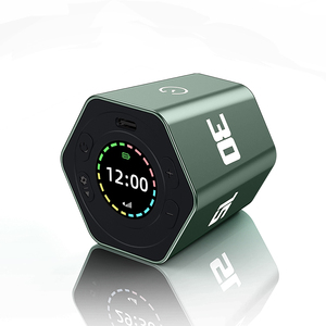 Minuteur Pomodoro <span class=keywords><strong>Cube</strong></span> LED Silencieux pour Cuisine, Compte à Rebours Beauté, Sport, Apprentissage, Rappel, Minuteur Numérique Visuel de Bureau à Capteur de Gravité - Product Image 2