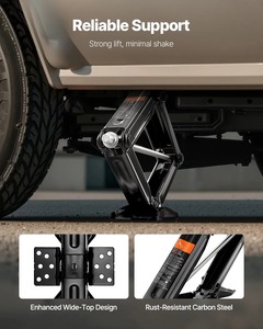 Cric de remorque 5000 lb, crics à ciseaux, stabilisateur de camping-car, ensemble de crics à ciseaux de nivellement, cric stabilisateur robuste avec poignée à manivelle et douille - Product Image 4