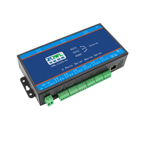 Convertisseur Ethernet 6 ports RS232 RS422 RS485, passerelle Modbus RTU/TCP, prise en charge MQTT, large plage de tension, communication de qualité industrielle