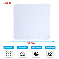 Couverture de sommeil en tissu de coton, couche d'air douce, respirante et chaude pour bébé