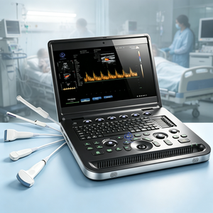 Échographe médical CE portable 3D couleur <span class=keywords><strong>Doppler</strong></span>, appareil d'échocardiographie, scanner d'échographie portable pour usage humain - Product Image 1