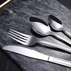 Hôtel Juego De Cubiertos En Acier Inoxydable Argenterie Miroir Couverts <span class=keywords><strong>Cuillère</strong></span> <span class=keywords><strong>Fourchette</strong></span> <span class=keywords><strong>Couteau</strong></span> - Product Image 2