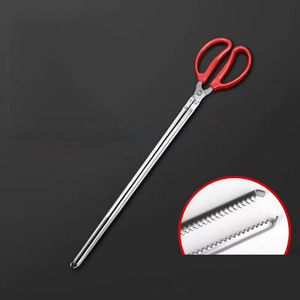 <span class=keywords><strong>Pince</strong></span> incurvée en métal de 38 cm pour fruits de mer, manipulation sécurisée des loches, crabes, homards, anguilles, calamars, tortues, coquillages, bouteilles et plus encore - Product Image 4