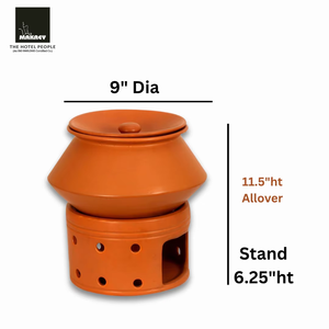 Premium 8L Ceramic Buffet Handi Set Tradicional TC Pintado Plato para servir comida para eventos Restaurantes y hospitalidad - Product Image 2