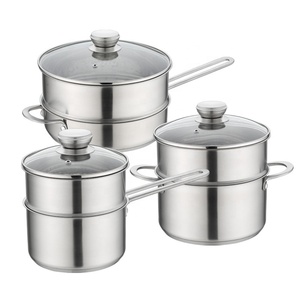 304 acier inoxydable ménage petit vapeur bouillie marmite soupe pot lait casserole casserole ustensiles de cuisine ensembles - Product Image 1