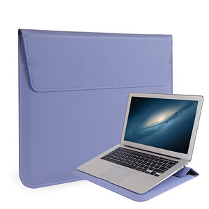 For <strong>Macbook</strong> Bag Case 16" 11" 12" 13" 15" Leather PU Laptop <strong>Sleeve</strong> with Stand - Product Image 3