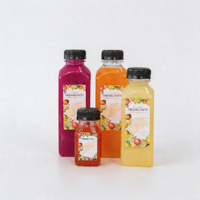 Bouteilles en plastique pour jus, livraison gratuite, transparentes, vides, réutilisables, contenants jetables pour boissons, en vrac, pour boissons, 8 oz