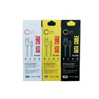 Boîte en carton rigide personnalisée pour l'emballage de câbles USB, gaufrage, pelliculage mat, recyclable, sur mesure pour l'électronique grand public