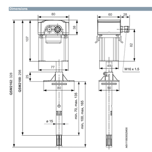 Capteur d'humidité et de température intérieure QSM2162 en plastique pour automatisation des bâtiments et salles d'hôpital, installation facile, PM2.5 - Product Image 2