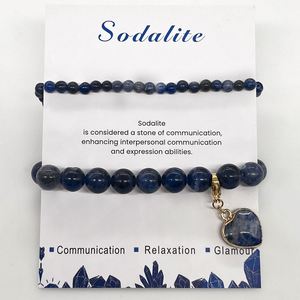 Bracelet en pierre naturelle avec perles de verre colorées pour l'ancrage et la mise en équilibre, compatible FBA pour les grossistes, option d'expédition assurée - Product Image 4