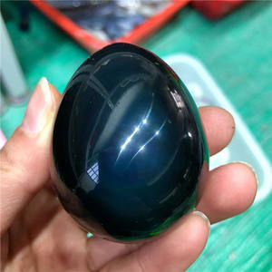 Golden Sheen obsidiana cristal Yoni huevo cristal Natural artesanía piedra semipreciosa herramienta <span class=keywords><strong>de</strong></span> masaje curativo para la venta - Product Image 6
