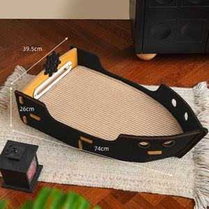 Griffoir pour chat au design moderne avec surface en sisal, griffoir élégant de style <span class=keywords><strong>pirate</strong></span> pour la maison - Product Image 1