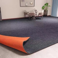 Tapis de sol décoratif moderne fabriqué à la machine, résistant à la saleté, pour intérieur et extérieur, 100% polyester, en rouleaux mur à mur