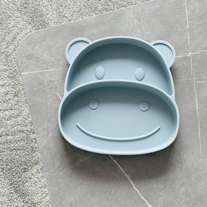 Hot Selling Non-Slip Suction Cup Silicone Baby Bowl <b>Toddler</b> Baby Animal Shape Silicone <b>Plate</b> - Product Image 5