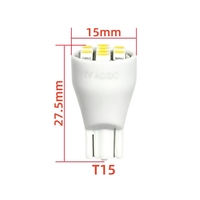 T15 # Lampe clignotante LED 906 Wedge Base 3528 8SMD 12V AC/DC pour machine de jeu de flipper