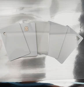 Milieuvriendelijke slimme kaart wit transparant laserbaar polycarbonaat PC ID met transparant venster 13.56MHz frequentie compatibel NFC RFID - Product Image 1