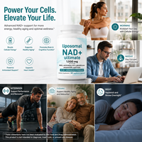 Dropshipping Lipozomal NAD+ Beyaz Toz %99 Saflık Gıda Sınıfı Orta Yaşlı ve Yaşlı Sağlığı NAD+ Resveratrol Vegan Kapsüller