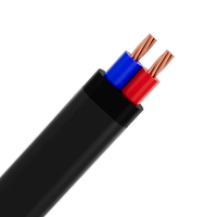 Câble électrique plat THHN à conducteur en cuivre gainé de nylon basse tension 4mm 6mm 10mm 16mm