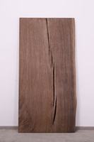 Antik-Finish Monkeypod Live-Edge Epoxidharz Massivholz Walnuss Moderner Rechteckiger Esstisch