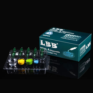 Maquillaje arte corporal 20 unids/caja pigmento desechable plástico tatuaje tinta titular cartuchos bandeja - Product Image 3