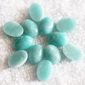 Đá Đánh Bóng Amazonite Màu Xanh Dương Giá Bán Sỉ Để Làm Trang Sức