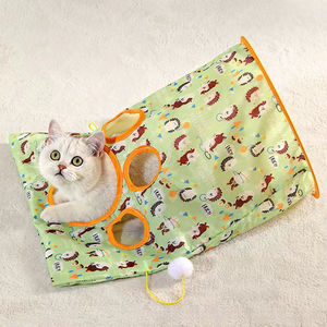 Jouets pour animaux de compagnie chat dessin animé chat diamant sac chat Tunnel voix papier sac <span class=keywords><strong>jeu</strong></span> interactif fournitures pour animaux de compagnie en gros - Product Image 1