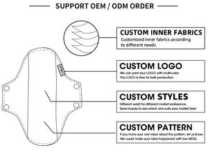 5 pièces <span class=keywords><strong>lavable</strong></span> réutilisable protège-slip <span class=keywords><strong>serviette</strong></span> lavé <span class=keywords><strong>serviette</strong></span> <span class=keywords><strong>serviette</strong></span> <span class=keywords><strong>hygiénique</strong></span> coton maille tissu doublure bio féminin période menstruelle - Product Image 6