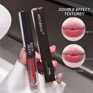 Lip Mud Velvet Matte Glossy Double Head, Lip Gloss Cermin, Tahan Air, Tahan Lama, Melembapkan, Tidak Menempel di Gelas, Lipstik Cair - Product Image 3