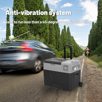 Réfrigérateur-congélateur mobile de camping Alpicool CX30 27,8 L avec batterie intégrée, compresseur LG en option, réfrigérateur portable pour voiture 12 V avec roues