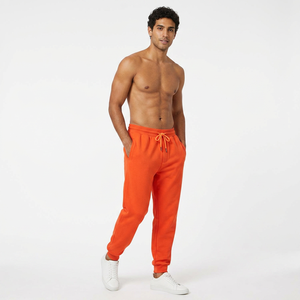 Pantalones Deportivos de Algodón Naranja para Hombre, con Cordón Ajustable, Bolsillos Laterales, Transpirables, Tejidos, Suaves y Ligeros - Product Image 1
