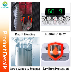 <span class=keywords><strong>Sauna</strong></span> Portatile a Vapore Fuerle per Casa, Tenda <span class=keywords><strong>Sauna</strong></span> Pieghevole per 1 Persona con Sedia Richiudibile - Product Image 2