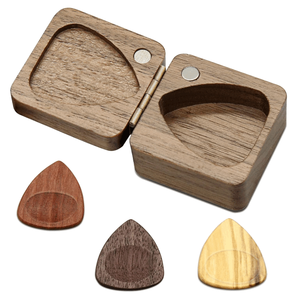 Portaplettri Personalizzato in Legno, Scatola Portaoggetti per Accessori di <span class=keywords><strong>Chitarra</strong></span> e Basso - Product Image 1
