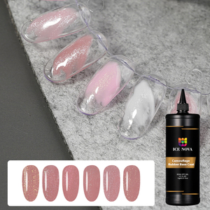ICE NOVA Base Coat HEMA FREE French Nude Mocha Vitamina Camelia Fibra de vidrio Camuflaje Vino Goma Base Coat 10ml/1kg/5Kg/10kg - Product Image 1