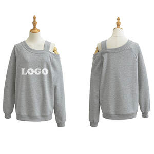 OEM Custom Logo <strong>Off</strong> <strong>the</strong> <strong>Shoulder</strong> Casual <strong>Jumper</strong> Long Sleeve Slash Neckline <strong>Oversized</strong> Pullover Tops Sweatshirt for Women Spring - Product Image 2