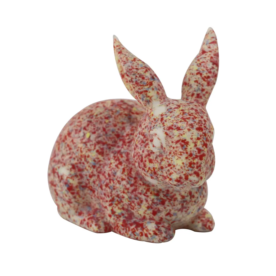 Factory Supply Unique Ceramic Porcelain Rabbit Sculpture Statue Ornament for Easter and Halloween Decoration Birthday Gift