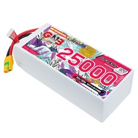 Batterie LiPo GNB GAONENG 6S 25000mAh 25AH 22.8V 80C XT90S RC HV LiHV Haute Tension pour Drones FPV Grande Échelle, Hélicoptères, Voitures et Bateaux RC