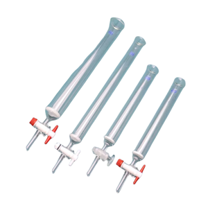 Vetreria da laboratorio Boro 3.3 colonna per cromatografia con rubinetto in vetro <span class=keywords><strong>PTFE</strong></span> con disco e serbatoio a snocciola - Product Image 2