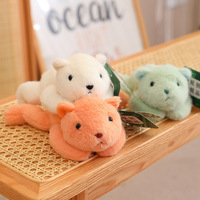You Nanzai Adorable Peluche Courte Format de Poche, Modèles Canard, Lapin, Petit Ours, Compagnon Doux pour Enfants, Poupée de Machine à Pinces pour le Sommeil des Enfants, Coton PP