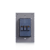 Prise murale double, panneau PC blanc ignifuge, double prise 15/16A, type US, 3 broches, prise électrique