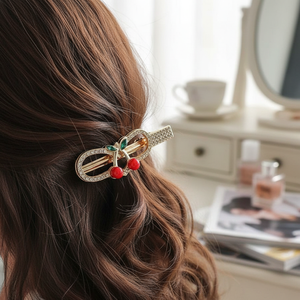 Vendita calda in stile coreano in stile Vintage elegante clip per capelli di tendenza alla moda con strass acrilico perla decorazione per capelli all'ingrosso - Product Image 3