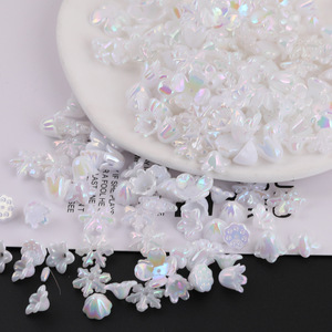 Mixed Cream Resin Rose Bow <b>Loose</b> <b>Beads</b> For Jewelry Making DIY Accessories - Product Image 4