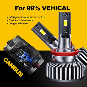 Bombilla de Faro de coche de alta calidad 6500K 3000K 2 colores faros Led H7 haz Alto y Bajo <span class=keywords><strong>H4</strong></span> accesorios de coche Led bombilla superbrillante - Product Image 5