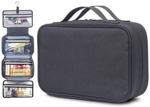 Custom Waterproof Hanging Toiletry Bag for Travel Multi-Functional Cosmetic Organizer <b>Case</b> Manufacturer - Product Image 2