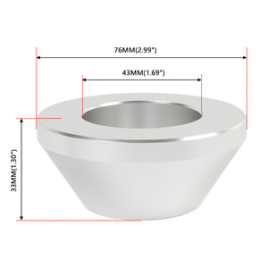 Cône de centrage pour changement de pneus en aluminium 76 mm x 33 mm pour outil de serrage d'équilibrage des pneus de camion - Product Image 1